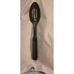 Pampered Chef Black Nylon Slotted Spoon 2336 13" USA